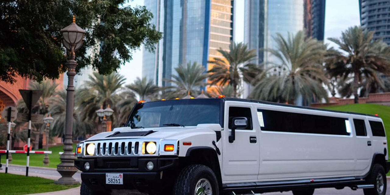Hummer Limousin ride Dubai