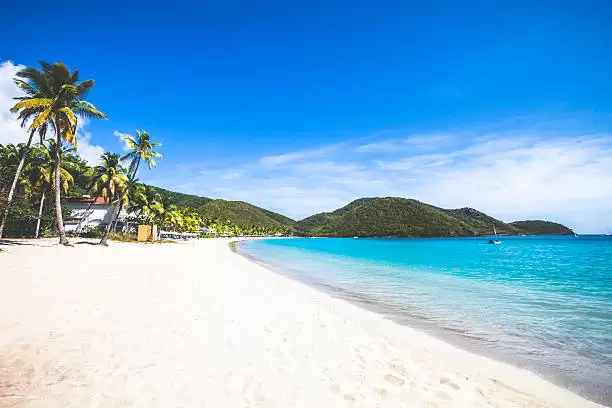 Caribbean beach. Carlisle Bay, Antigua & Barbuda.